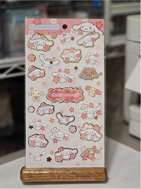 #CIN-2161 Sanrio Cinnamoroll Foil Outlined Sticker Sheet